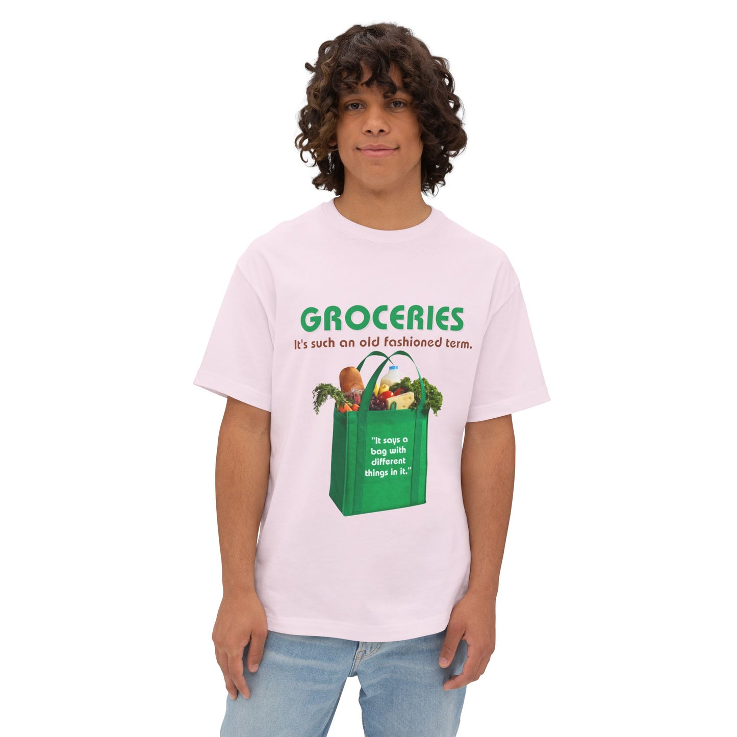 Groceries Unisex Oversized Boxy Tee