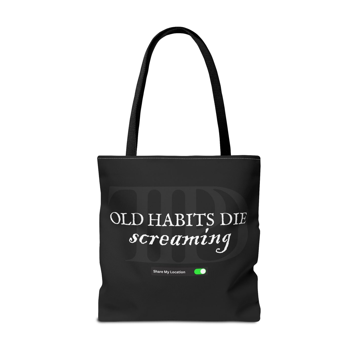 The Black Dog Tote Bag (AOP)