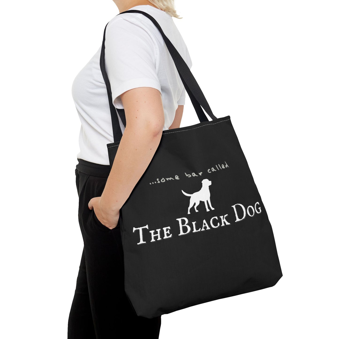 The Black Dog Tote Bag (AOP)