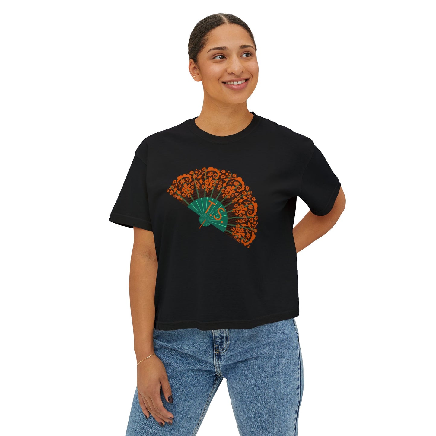 Showgirl Era Women's Boxy Crop Tee