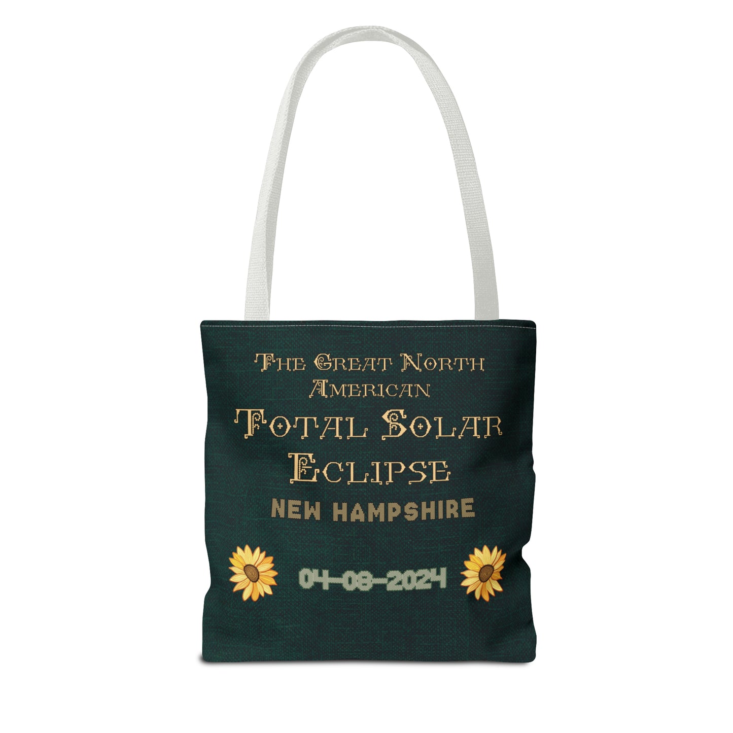 Eclipse New Hampshire Needlepoint Inspired Tote Bag
