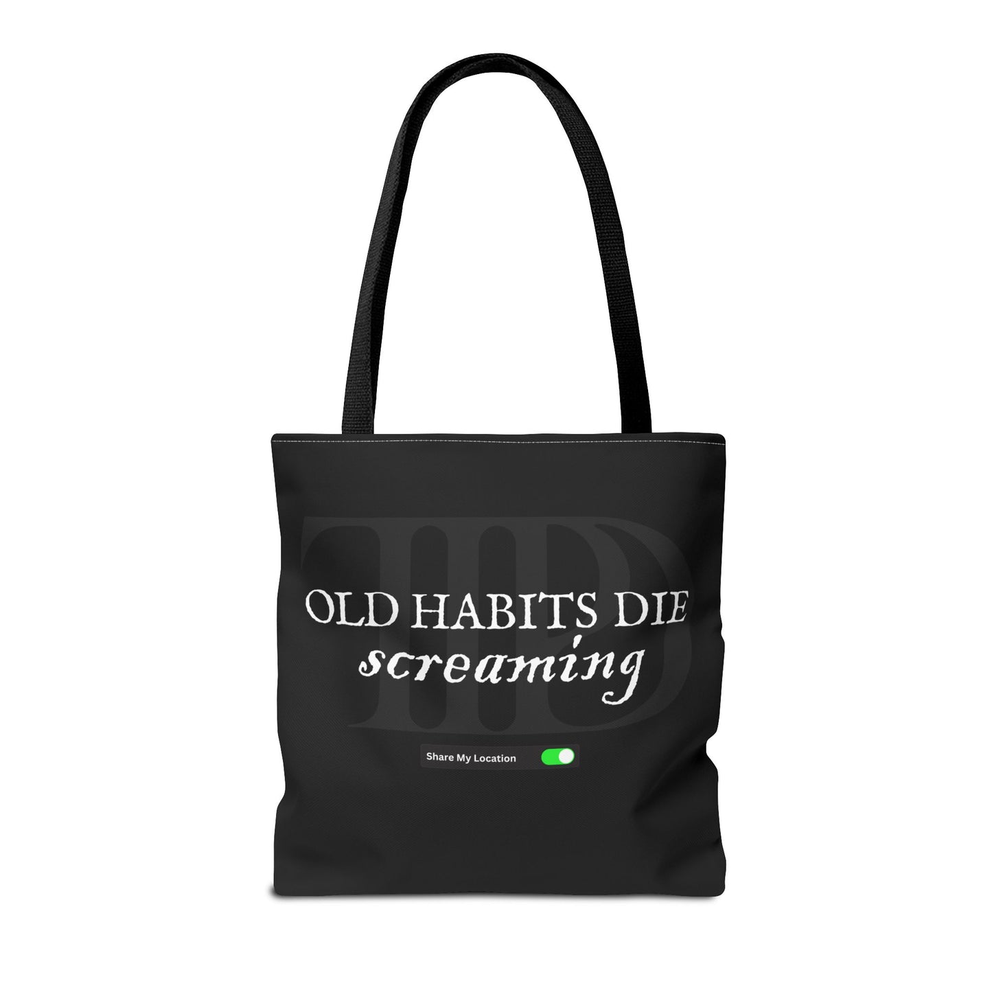 The Black Dog Tote Bag (AOP)