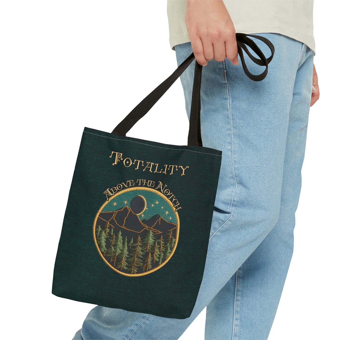 Eclipse New Hampshire Needlepoint Inspired Tote Bag