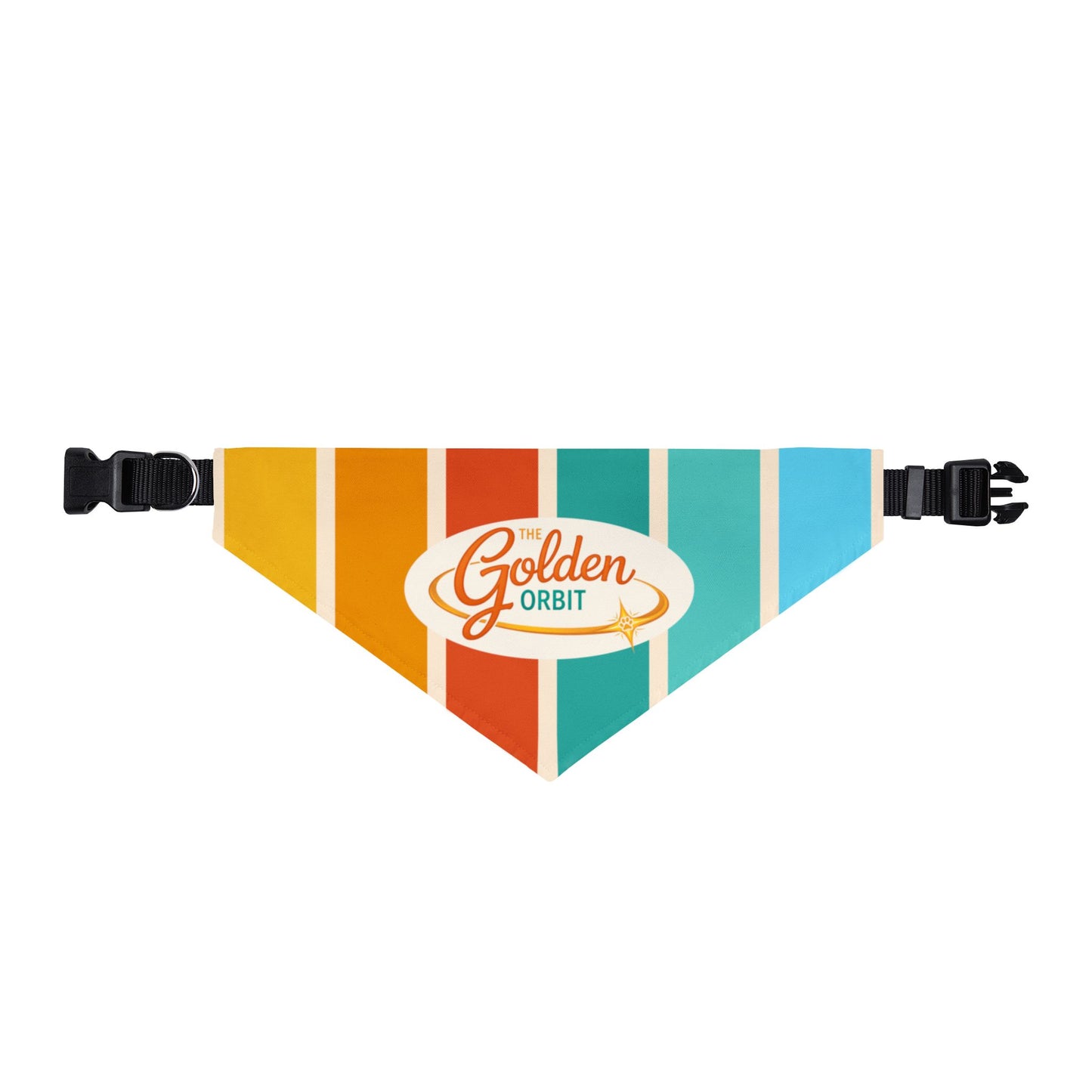 Golden Orbit Clip-on Pet Bandana