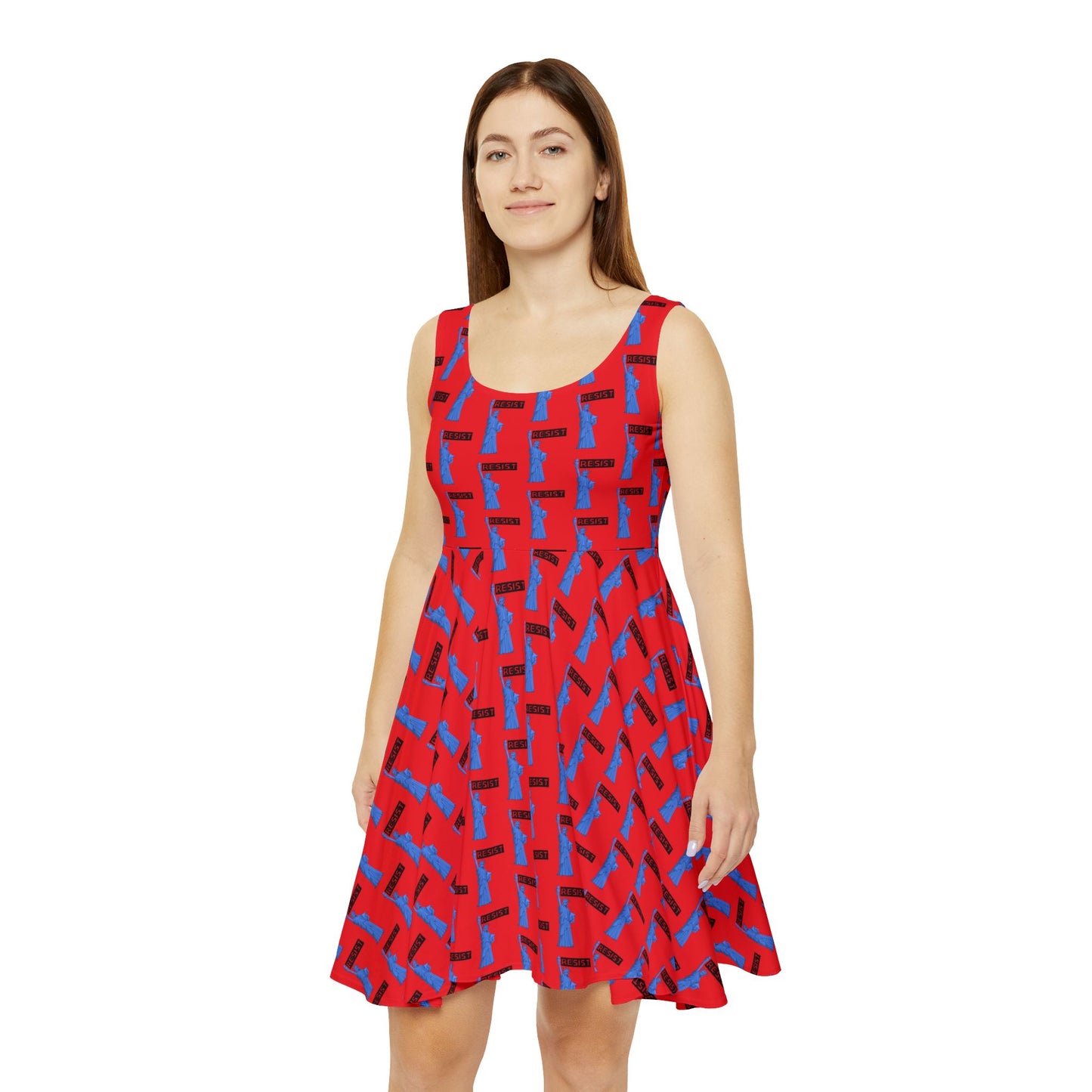 Lady Liberty Resist Women's Skater Dress