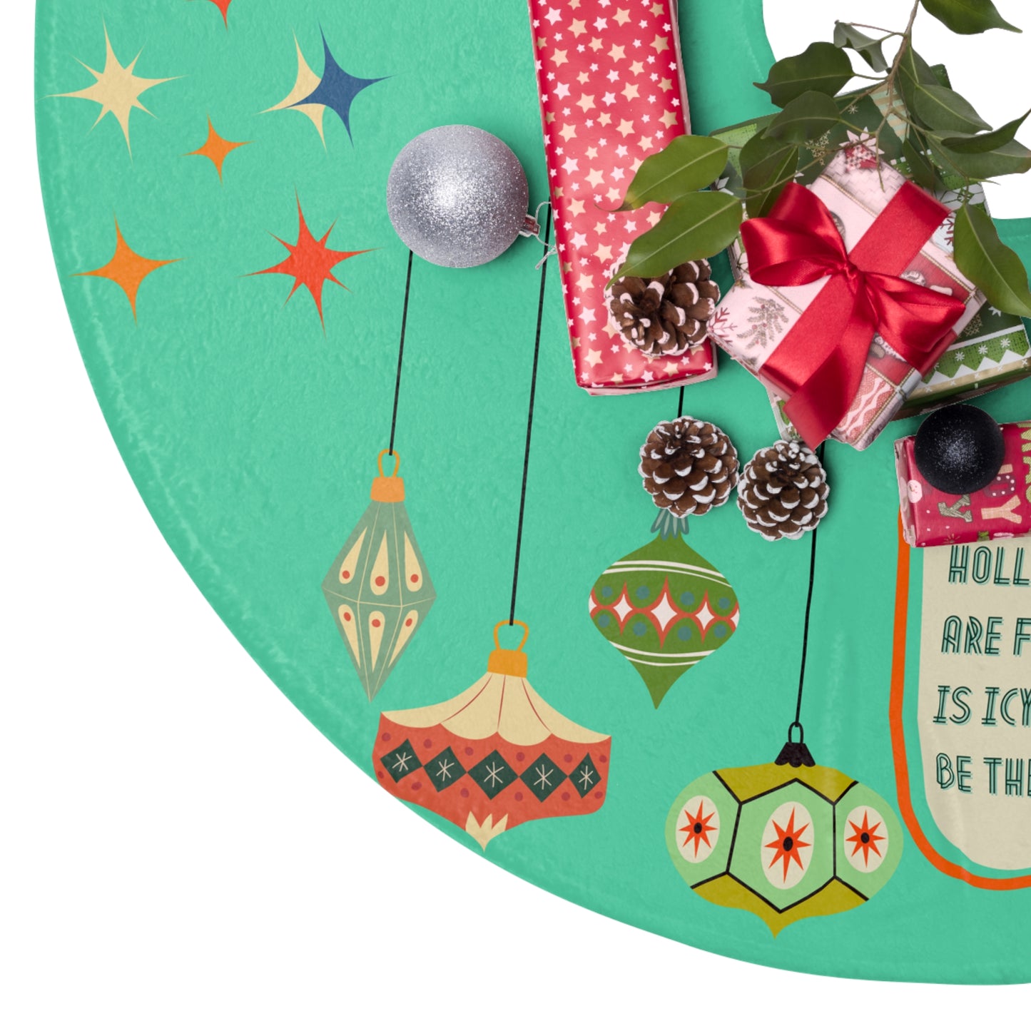 Mid Century Swiftie Christmas Tree Skirt
