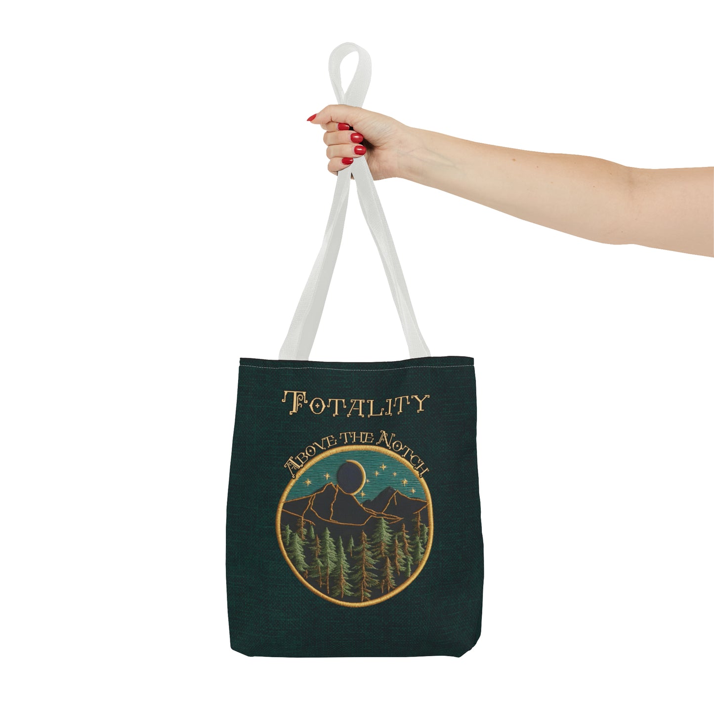 Eclipse New Hampshire Needlepoint Inspired Tote Bag