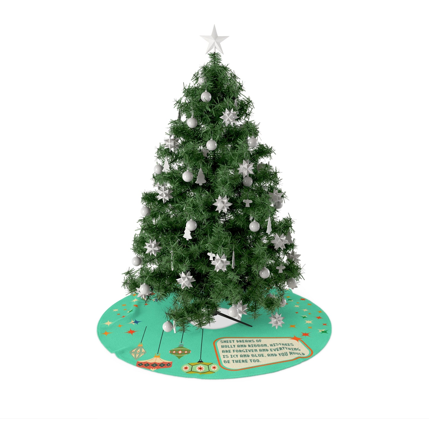 Mid Century Swiftie Christmas Tree Skirt