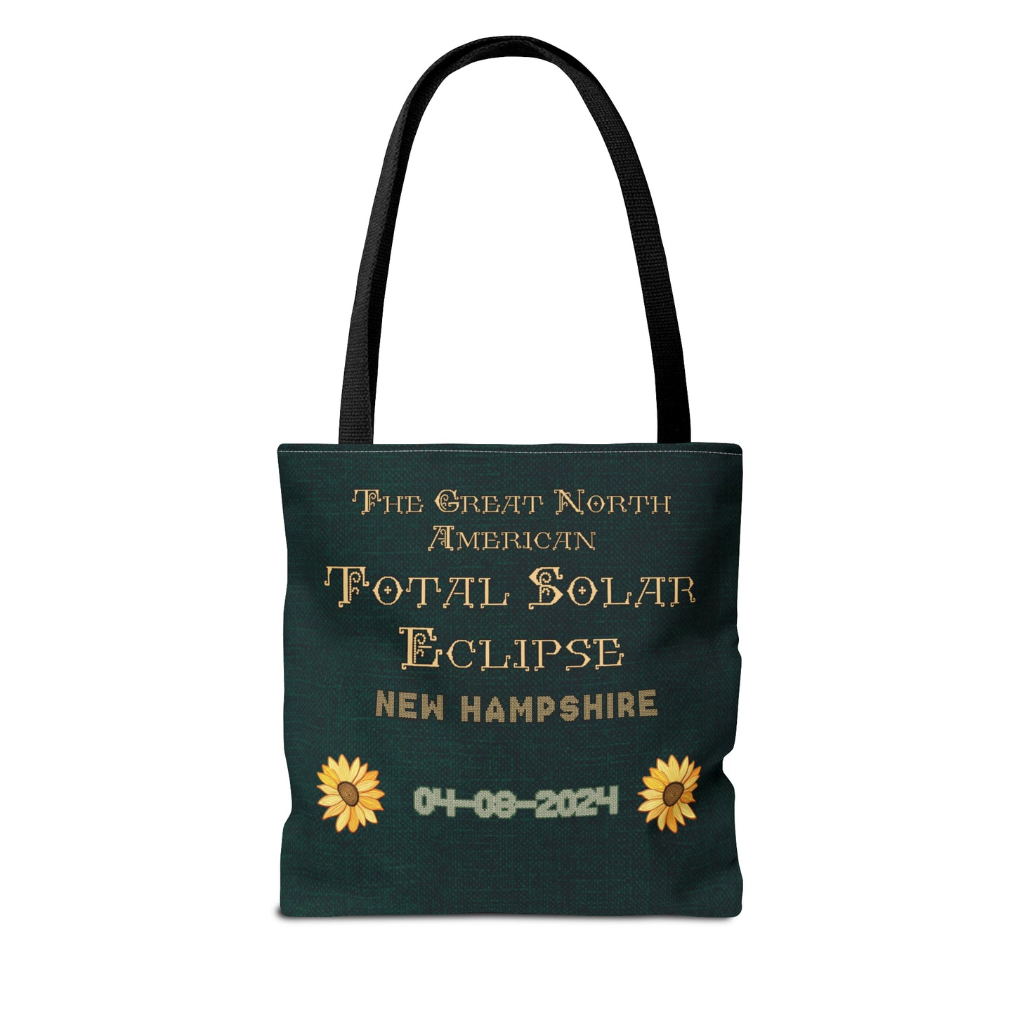 Eclipse New Hampshire Needlepoint Inspired Tote Bag