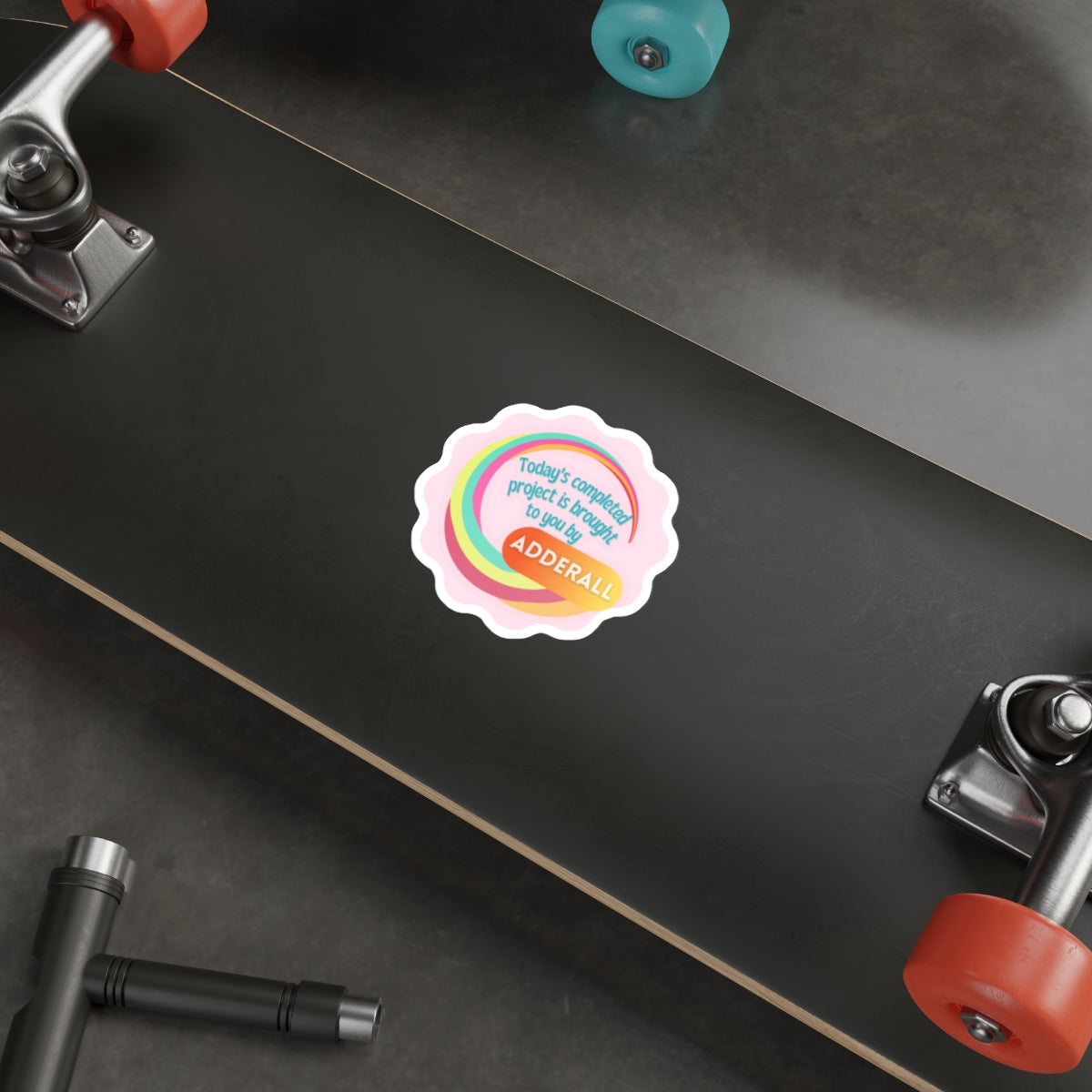 Brought to you by ADHD Die-Cut Sticker