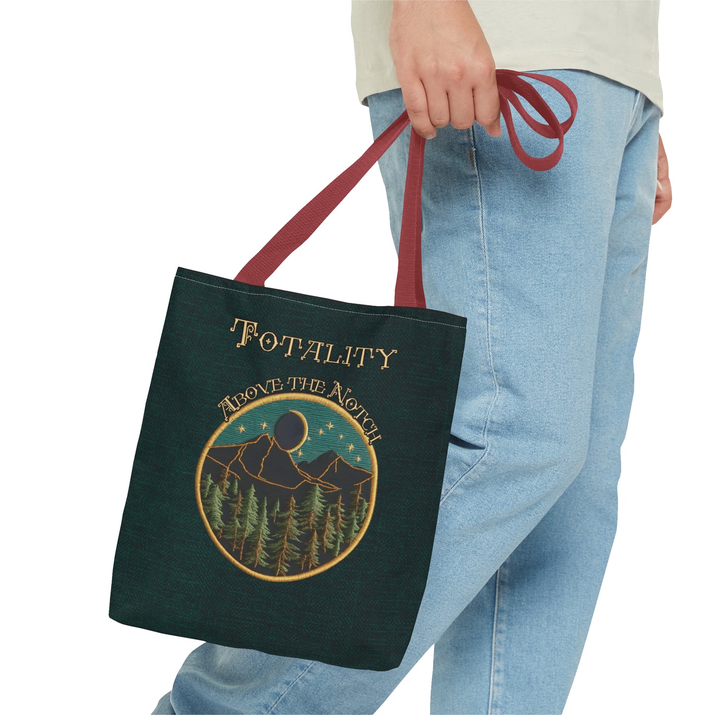 Eclipse New Hampshire Needlepoint Inspired Tote Bag