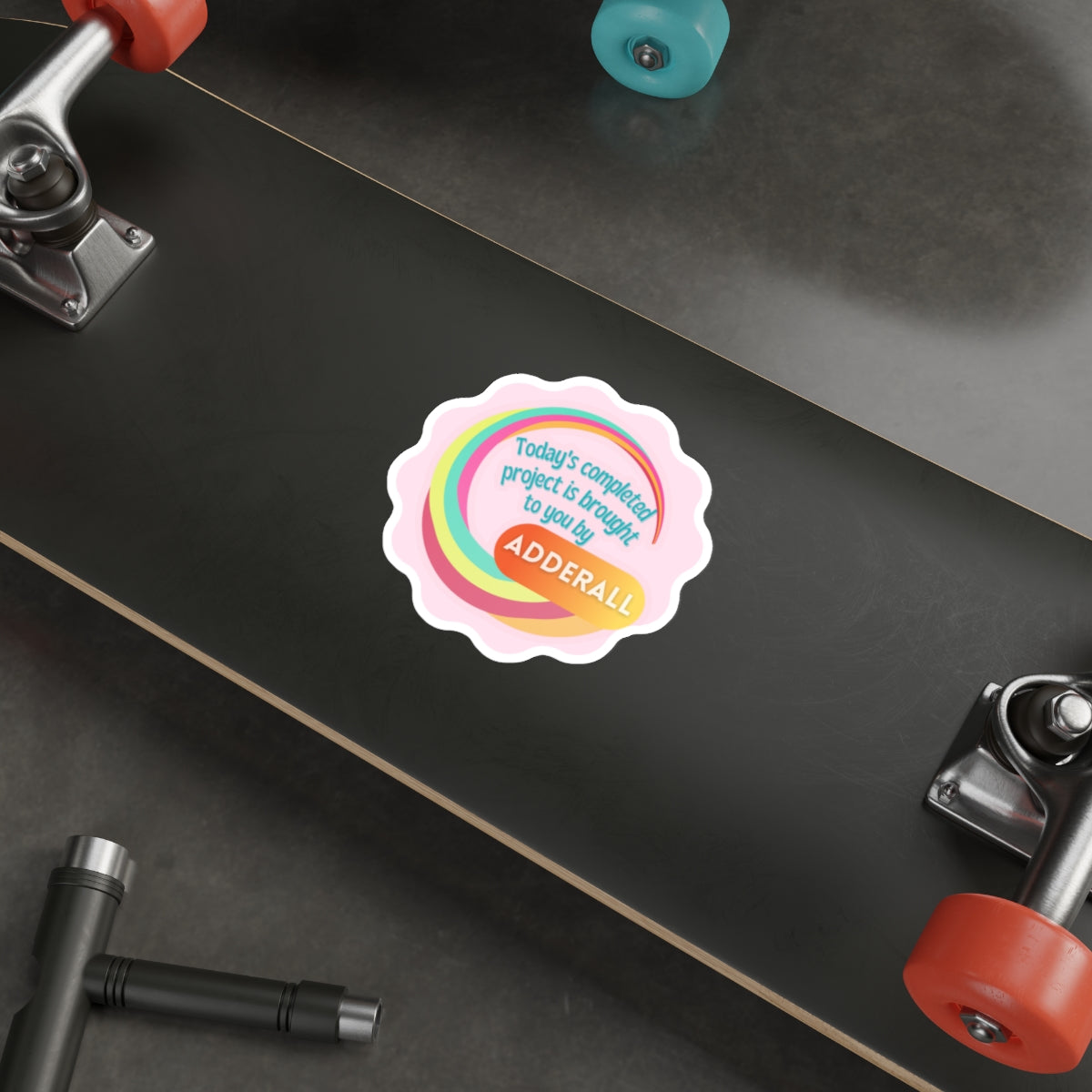 Brought to you by ADHD Die-Cut Sticker