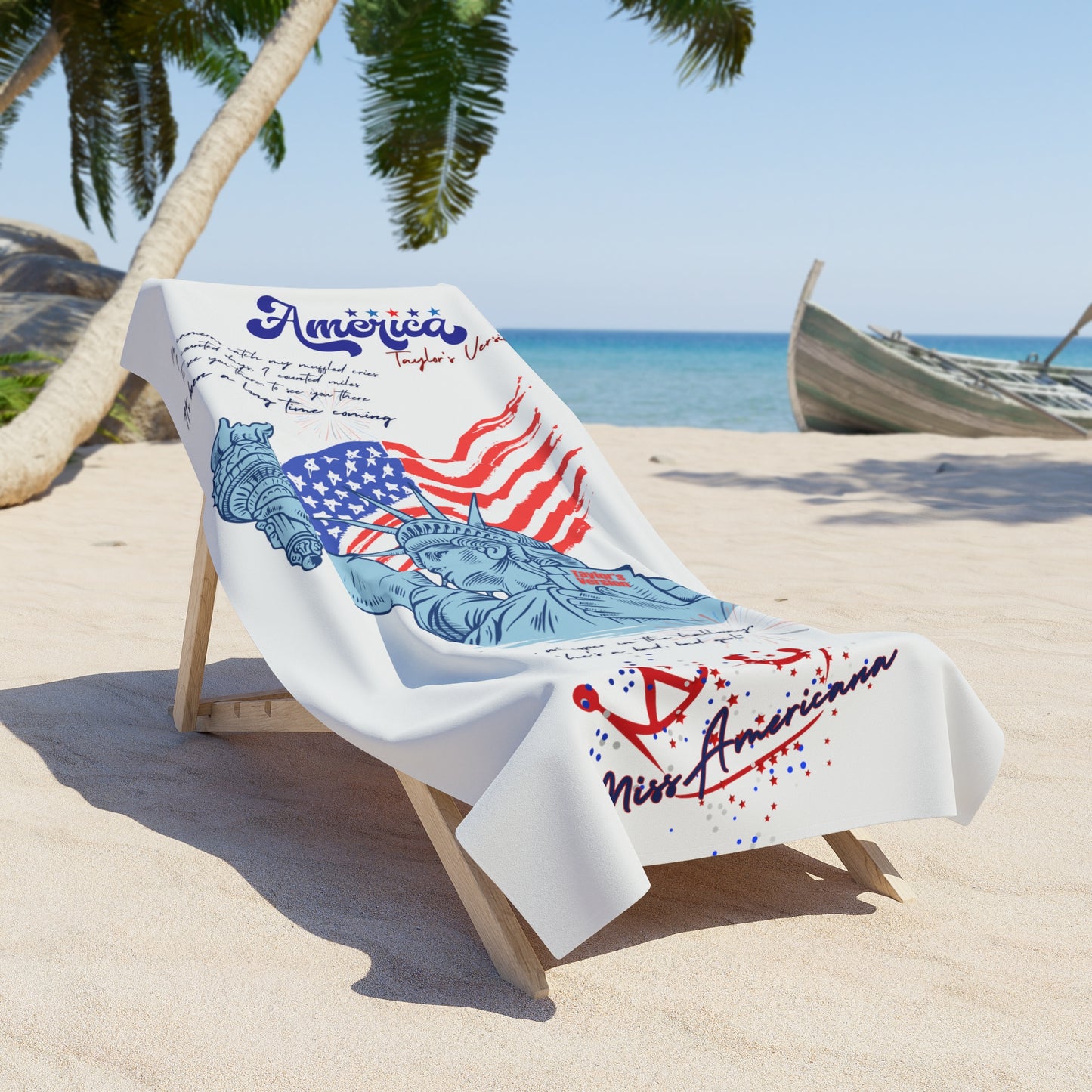 Miss Americana Beach Towel