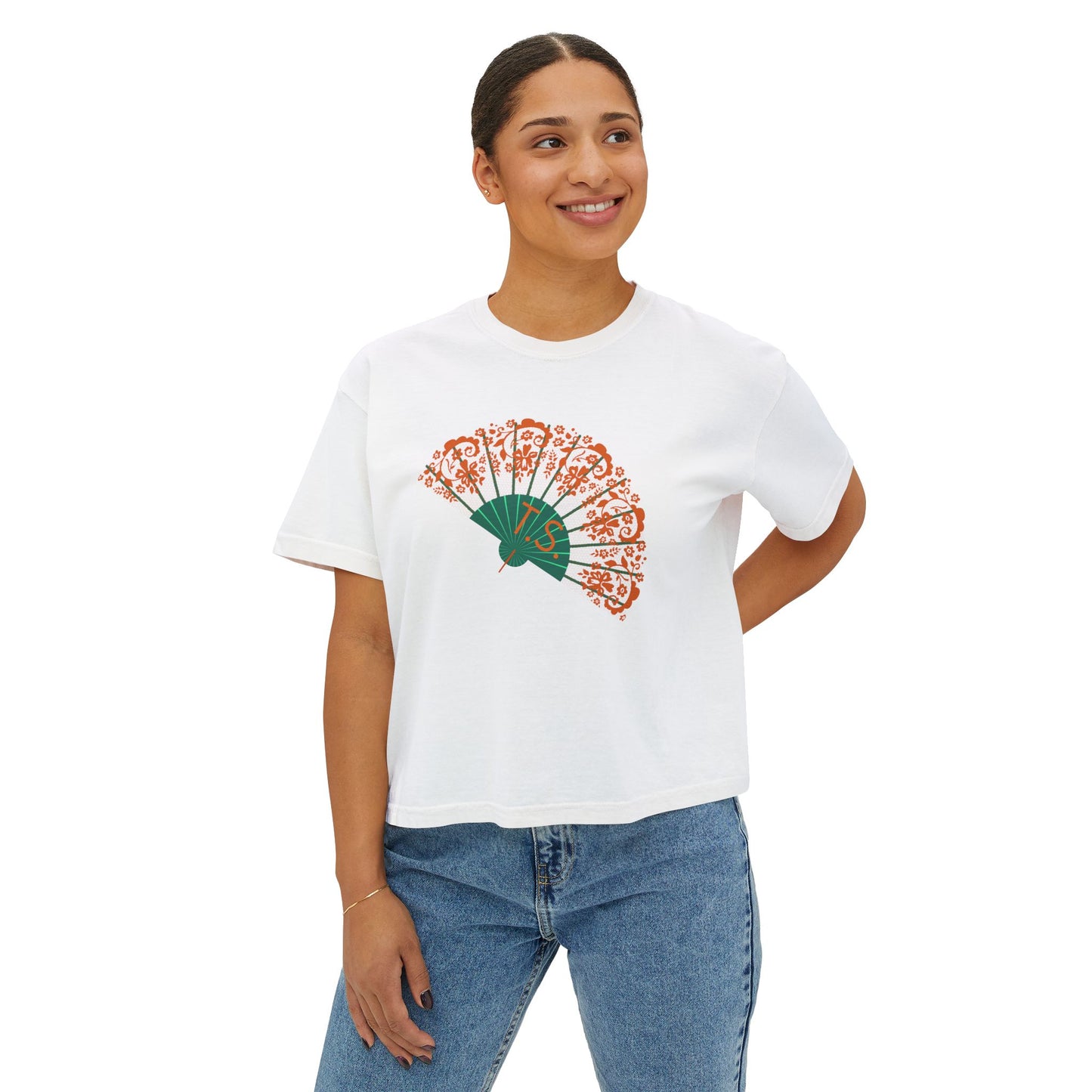 Showgirl Era Women's Boxy Crop Tee