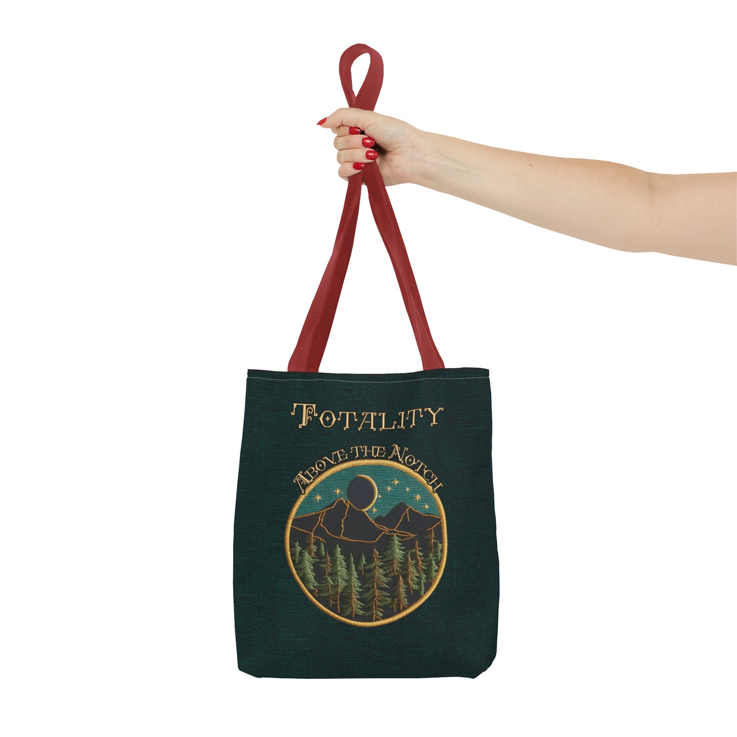 Eclipse New Hampshire Needlepoint Inspired Tote Bag