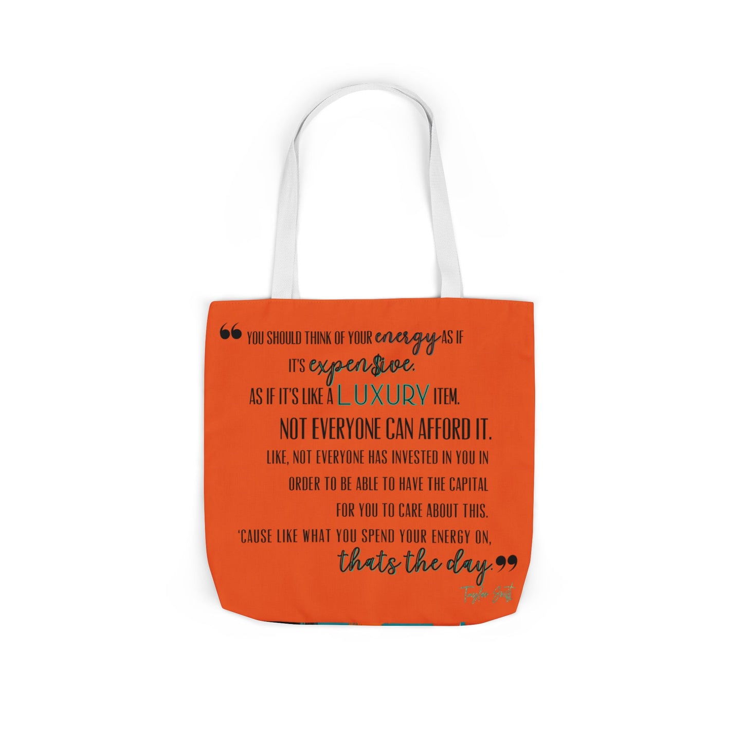 Energy Quote -Cancelled Canvas Tote Bag