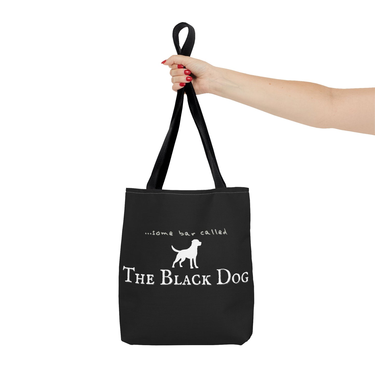The Black Dog Tote Bag (AOP)
