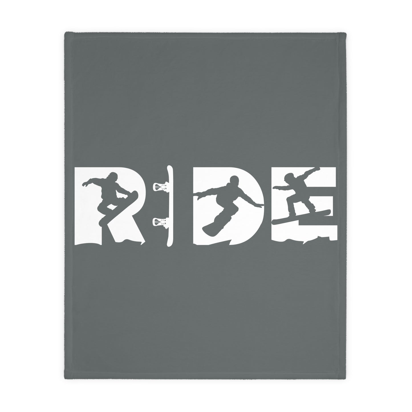 RIDE / Bretton Woods Snowboarding Velveteen Microfiber Blanket (Two-sided print)