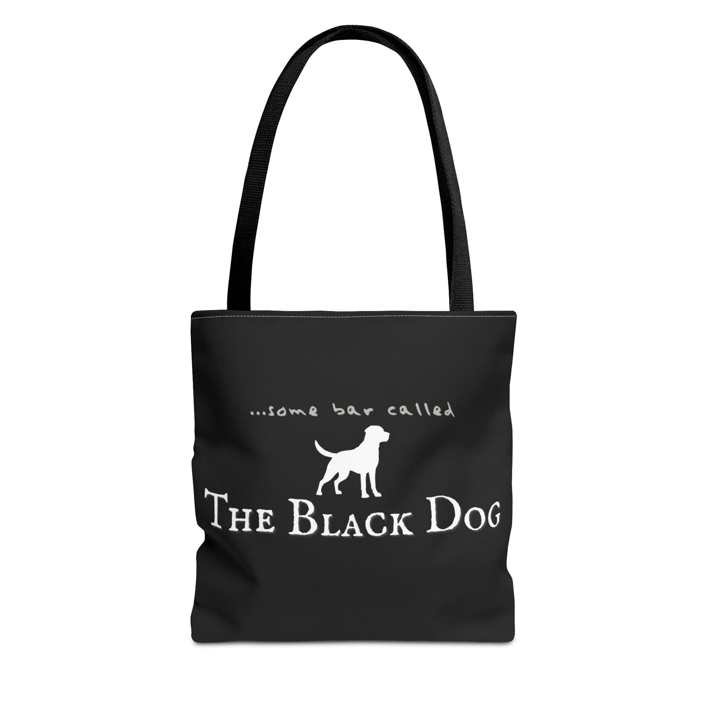 The Black Dog Tote Bag (AOP)