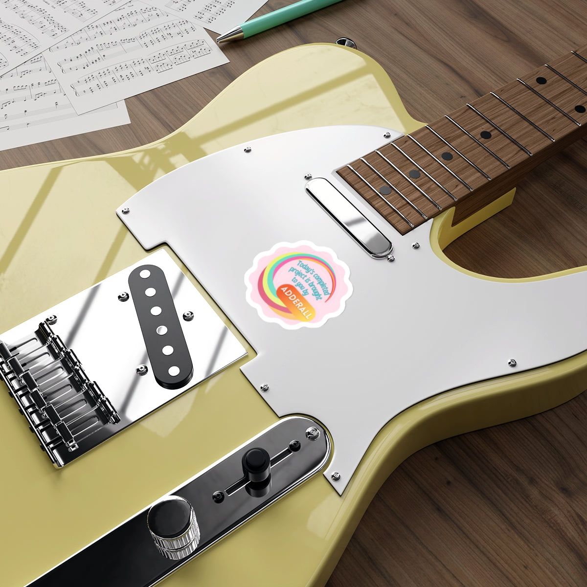Brought to you by ADHD Die-Cut Sticker