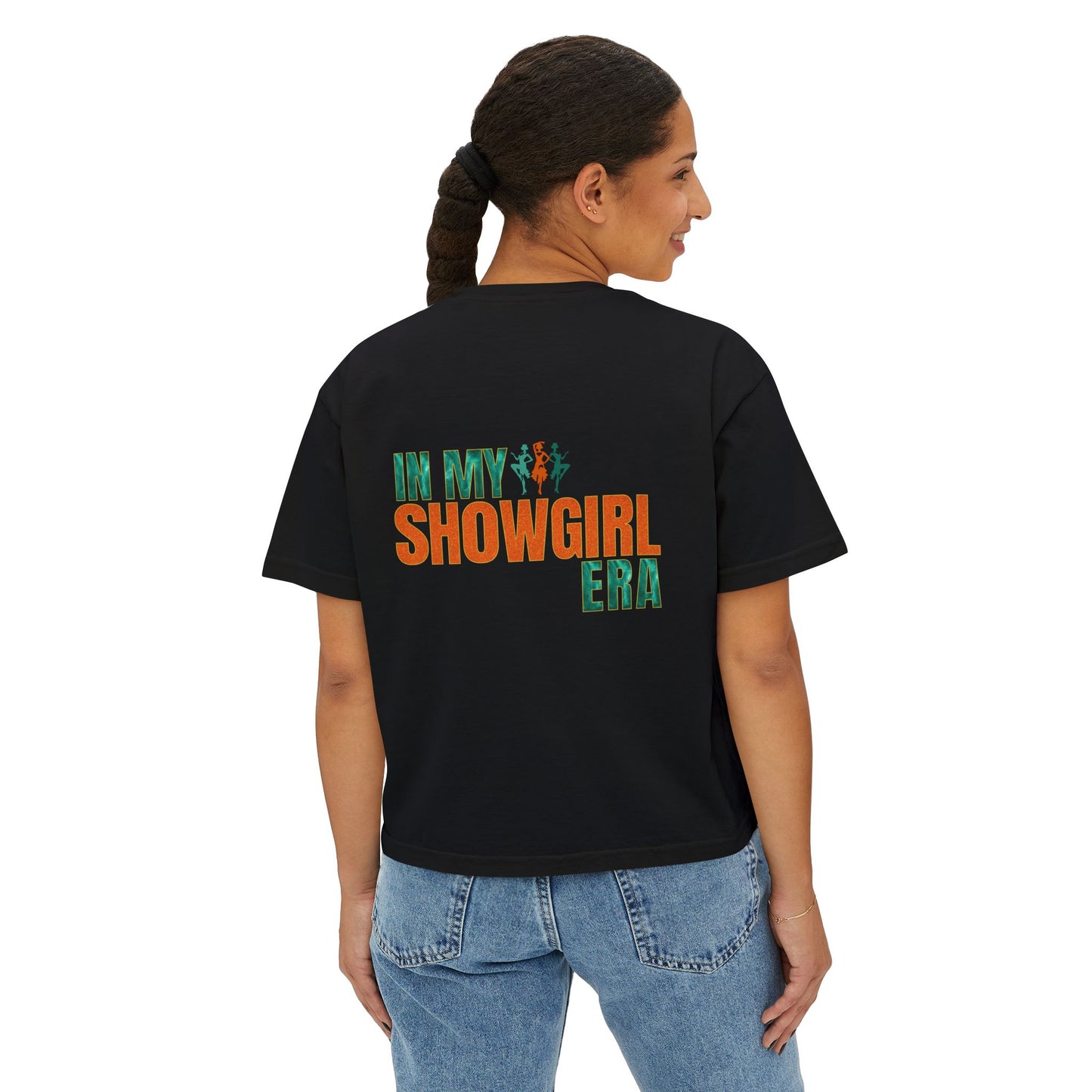Showgirl Era Women's Boxy Crop Tee