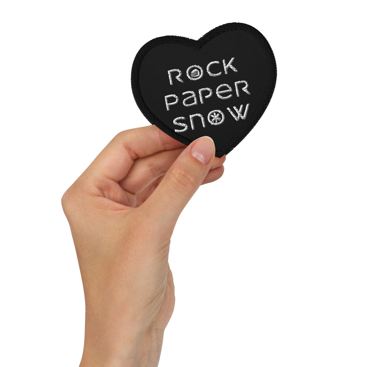 Rock Paper Snow Logo Embroidered patch
