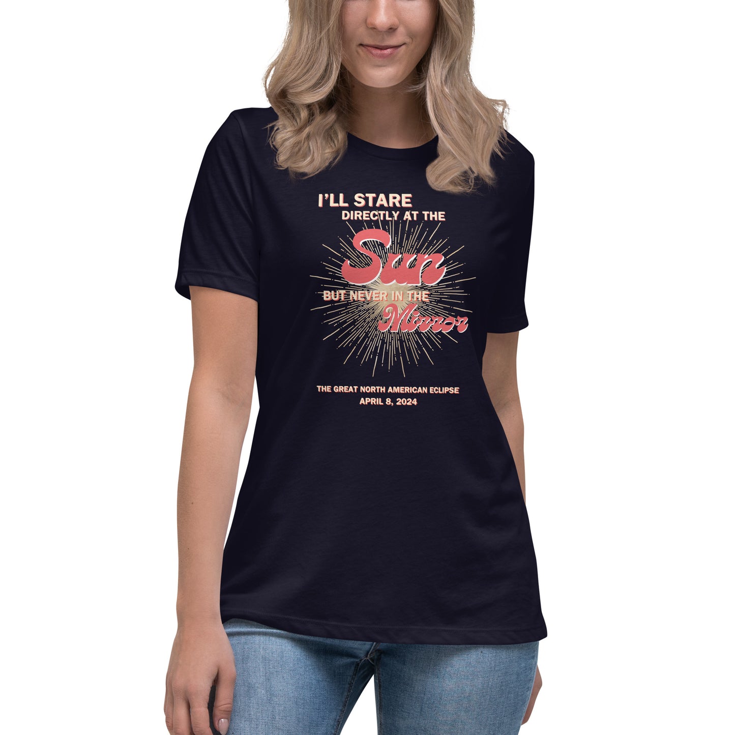 Sun & Mirror Eclipse Women's Relaxed T-Shirt
