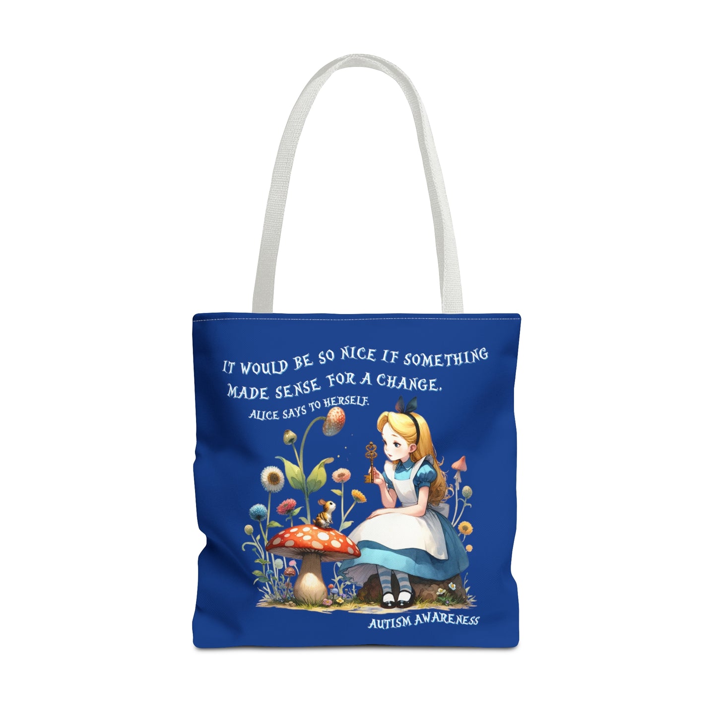 Alice Autism Awareness Tote Bag