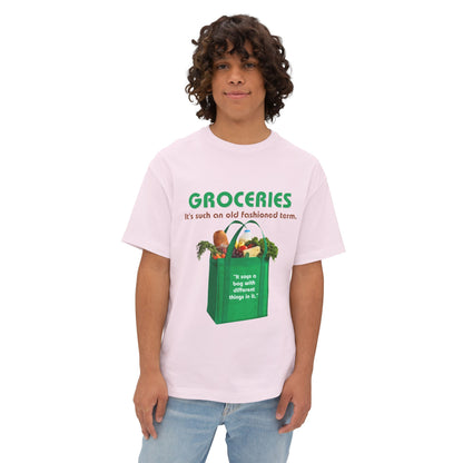 Groceries Unisex Oversized Boxy Tee