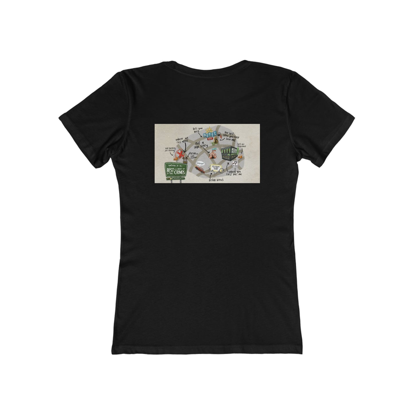 X Marks The Spot Boyfriend Tee for Women