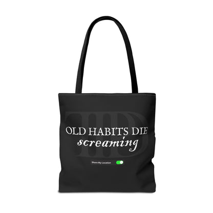 The Black Dog Tote Bag (AOP)