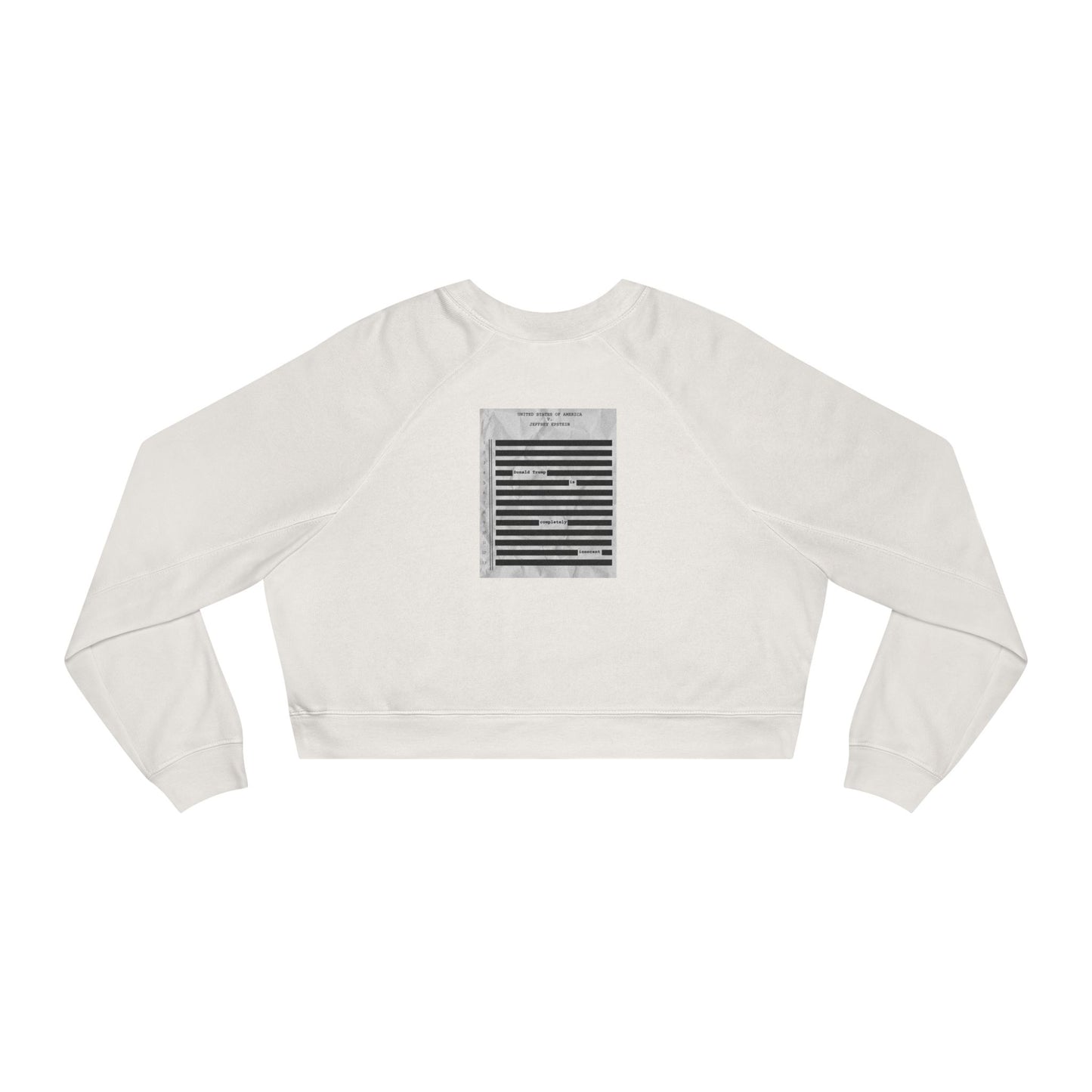 RELEASE ALL THE FILES Women's Cropped Fleece Pullover