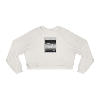 RELEASE ALL THE FILES Women's Cropped Fleece Pullover