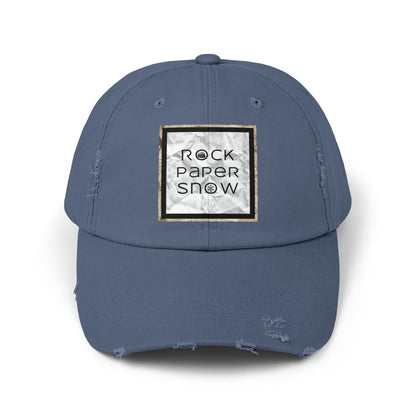 Rock Paper Snow Distressed Ball Cap