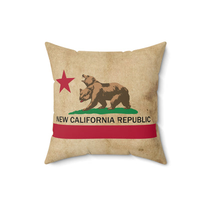 New California Republic Faux Suede Square Pillow