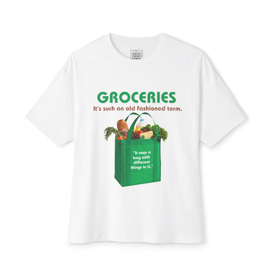 Groceries Unisex Oversized Boxy Tee