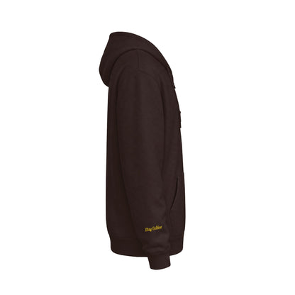 Stay Golden Logo Full Zip Hooded Sweatshirt
