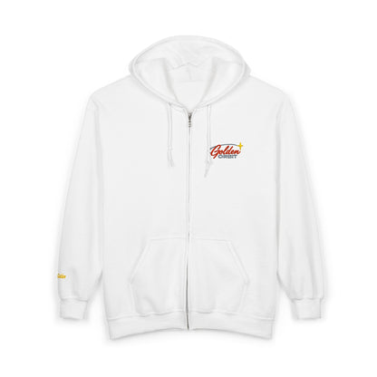 Stay Golden Logo Full Zip Hooded Sweatshirt