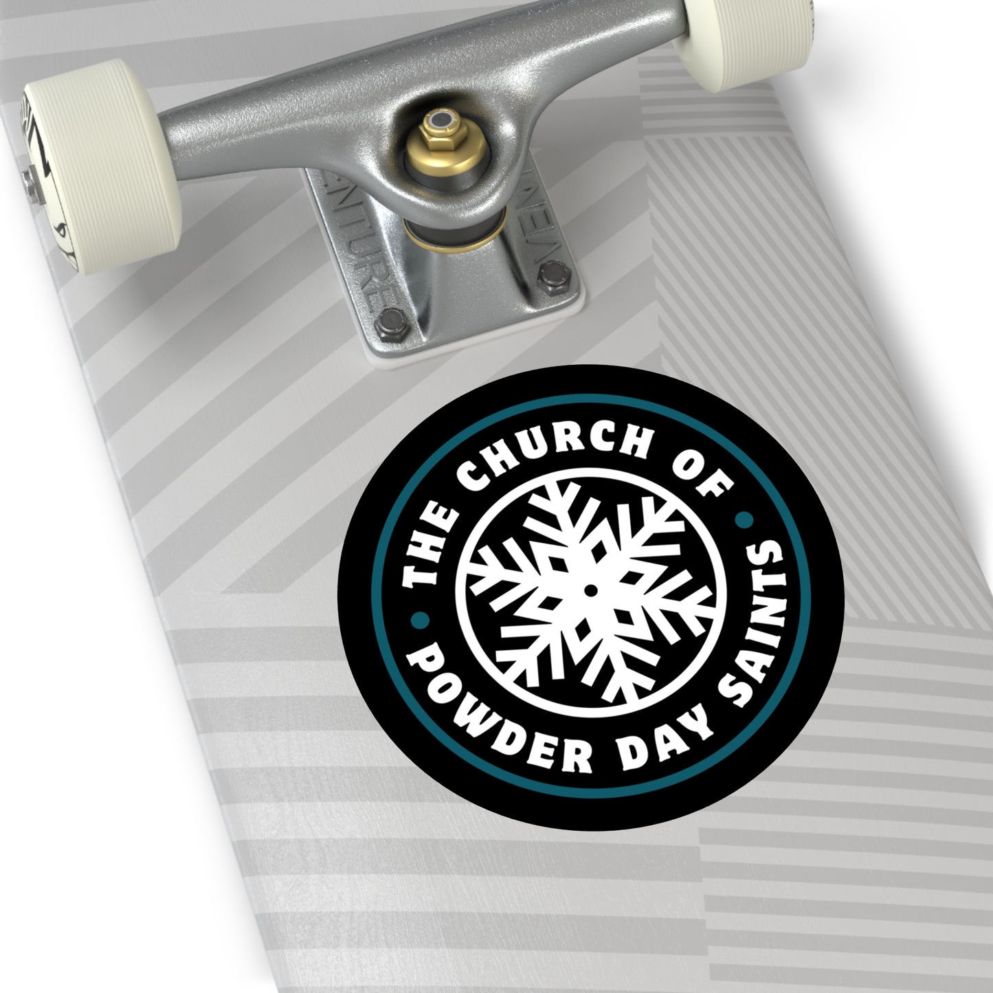 Powder Day Round Vinyl Stickers