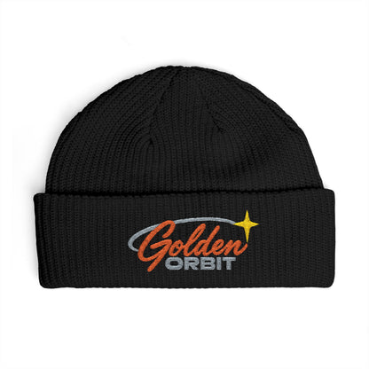 Golden Orbit Logo Cuff Beanie