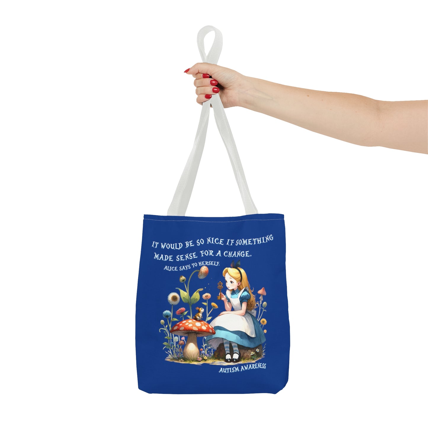 Alice Autism Awareness Tote Bag