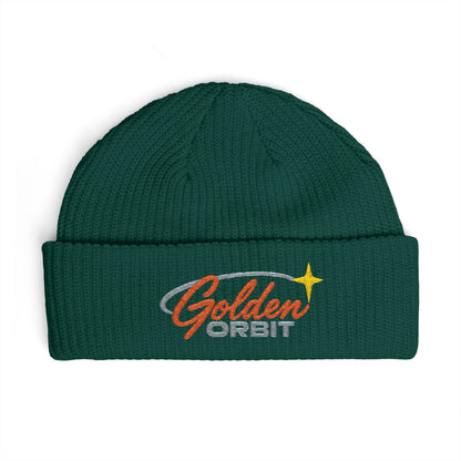 Golden Orbit Logo Cuff Beanie