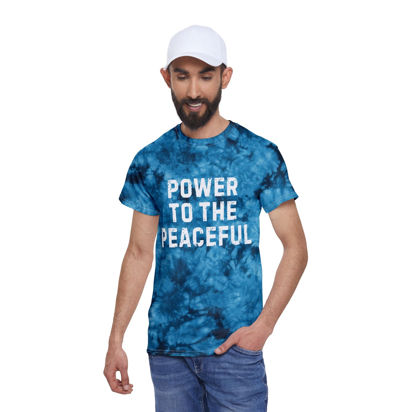 Peaceful Tie Dye Cotton Tee