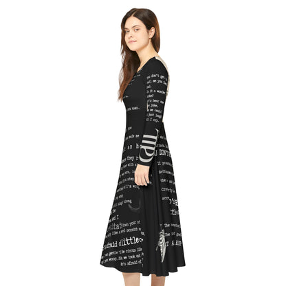 WAOLOM Women's Long Sleeve Dress