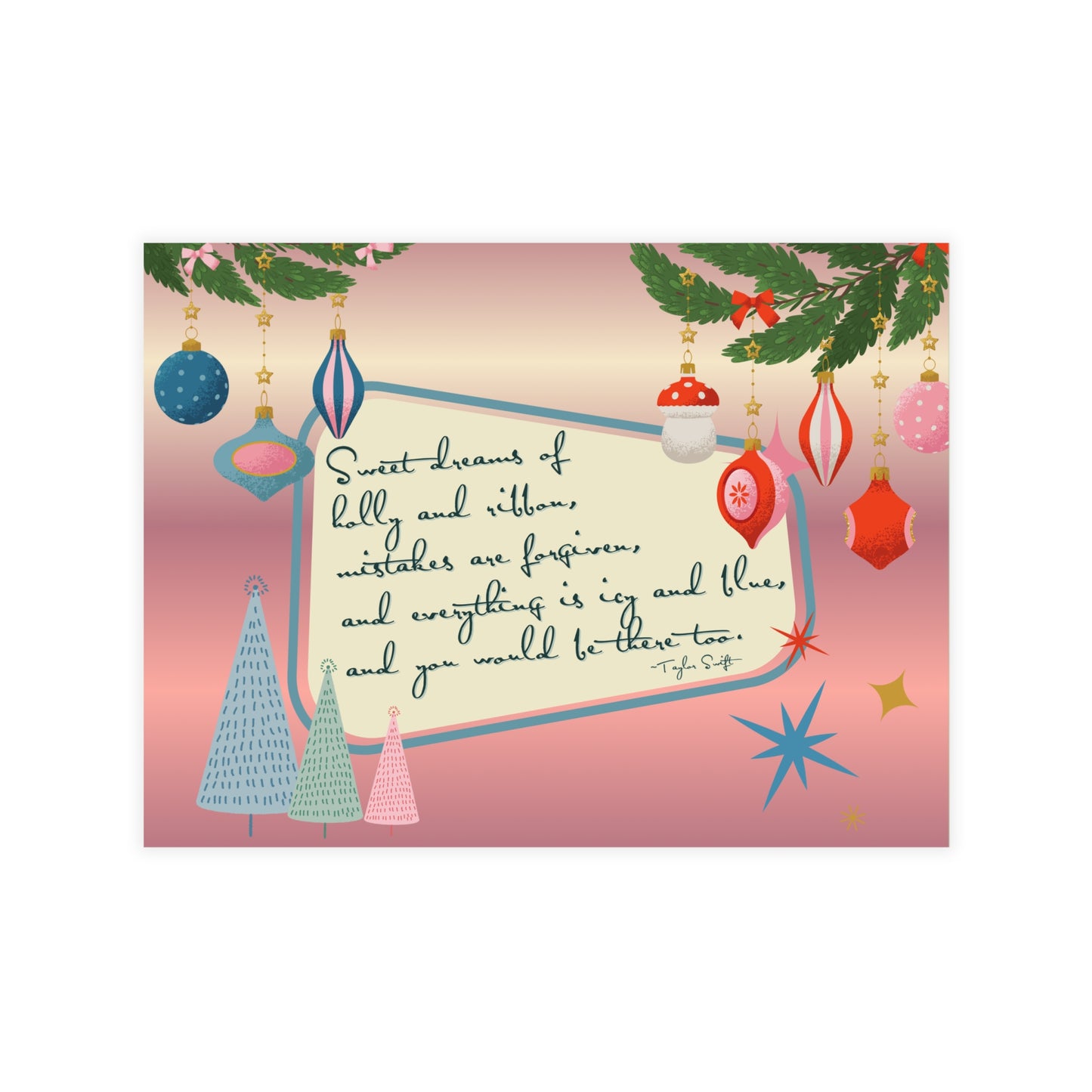 Swiftie Christmas Card Postcard Bundles