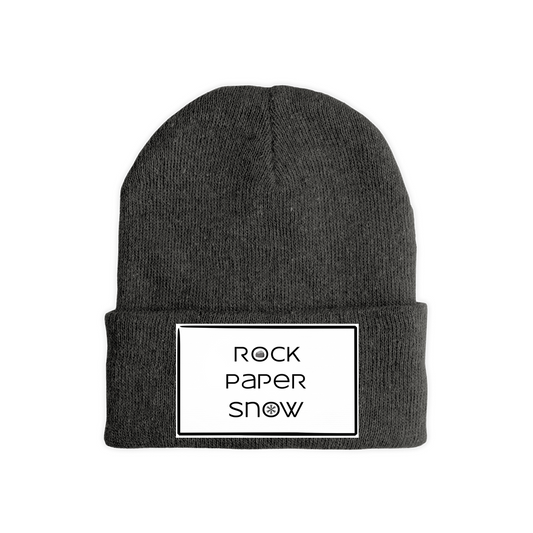 Rock Paper Snow Logo Beanies