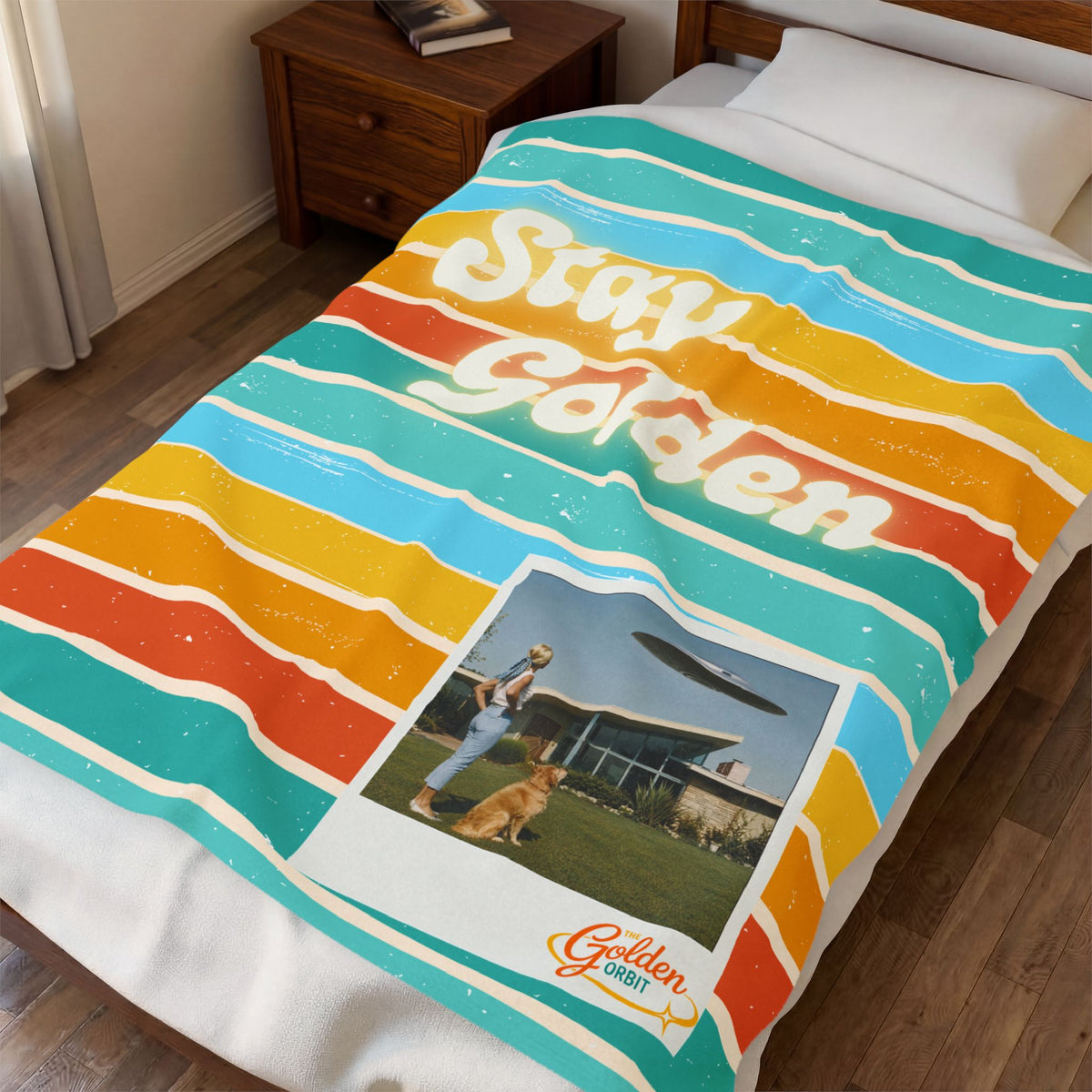 Stay Golden Plush Blanket