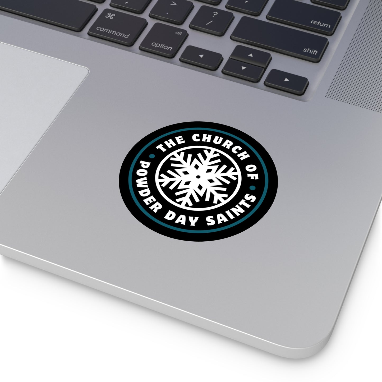 Powder Day Round Vinyl Stickers