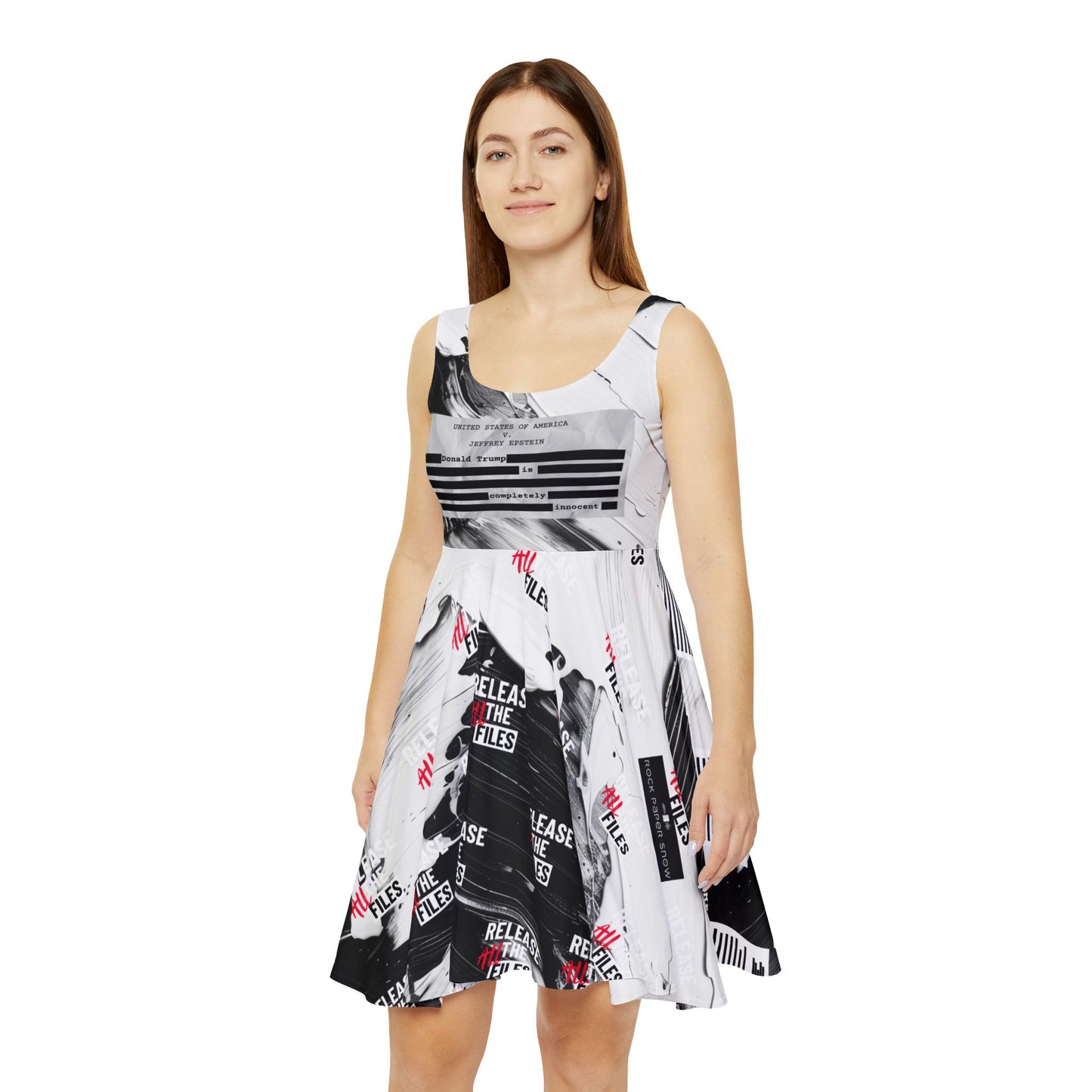 Perfectly Redacted Skater Dress