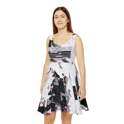 Perfectly Redacted Skater Dress